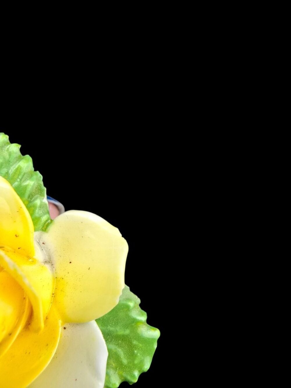 Vintage Royal Adderley Brooch Yellow Rose Bone China Floral Jewelry Spring READ - Picture 6 of 12